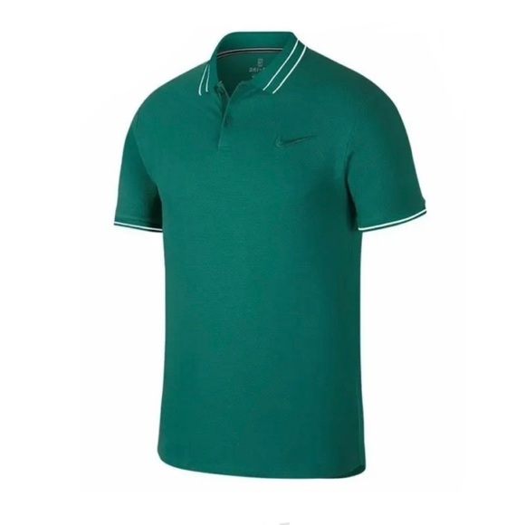 NWT Nike Court‎ Advantage Polo Green AJ8110-340 - Picture 1 of 8